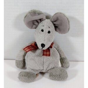 Russ Berrie Pot Belly Pals Plush Gray Mouse  7" Stuffed Animal RARE